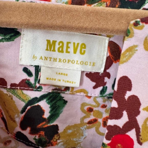 Anthropologie Maeve The Somerset Maxi Dress In Pink Floral L - Picture 9 of 11